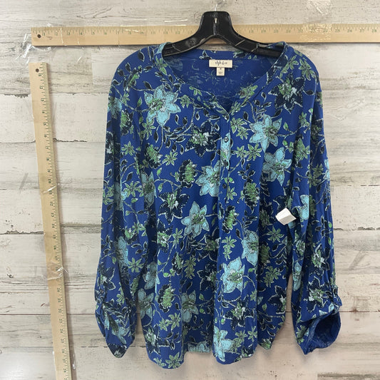 Top Long Sleeve By Style And Company  Size: 3x