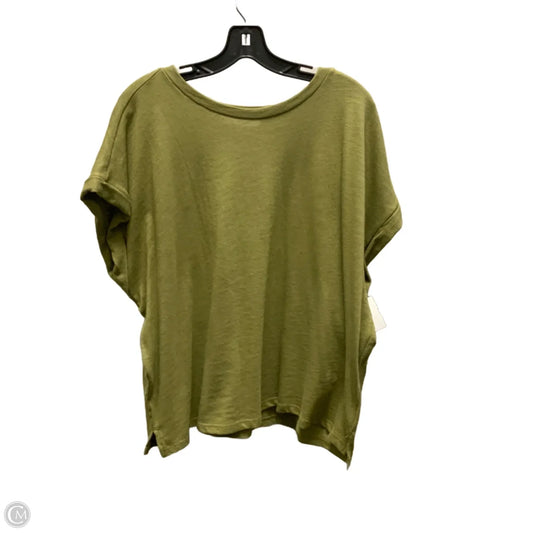 Top Short Sleeve Basic By Loft In Green, Size: Xl
