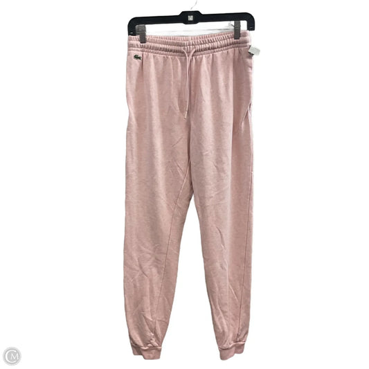 Athletic Pants By Lacoste In Pink, Size: S