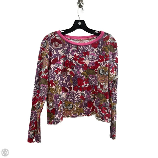 Top Long Sleeve Basic By Maeve In Purple, Size: M
