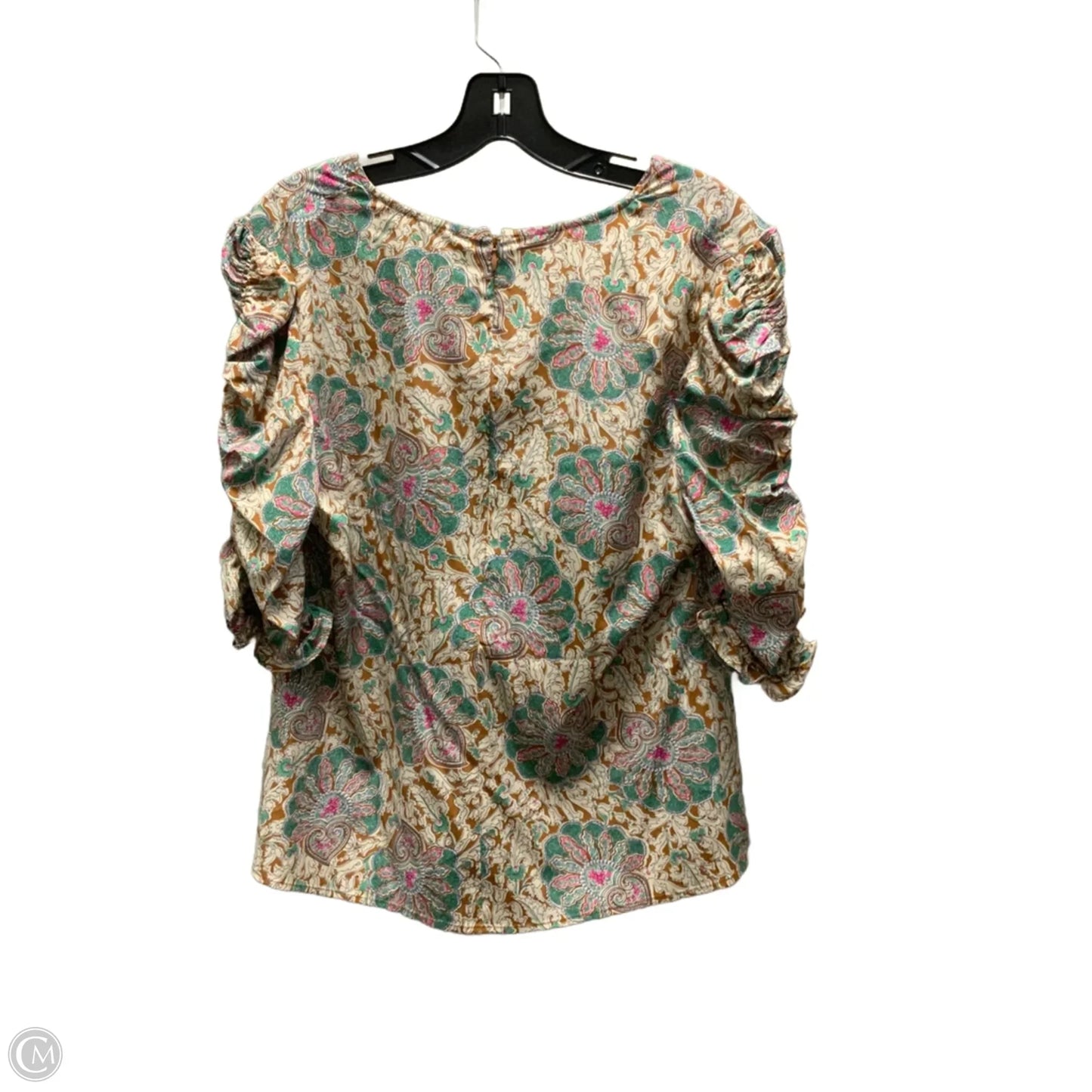 Blouse 3/4 Sleeve By Veronica Beard In Cream, Size: M