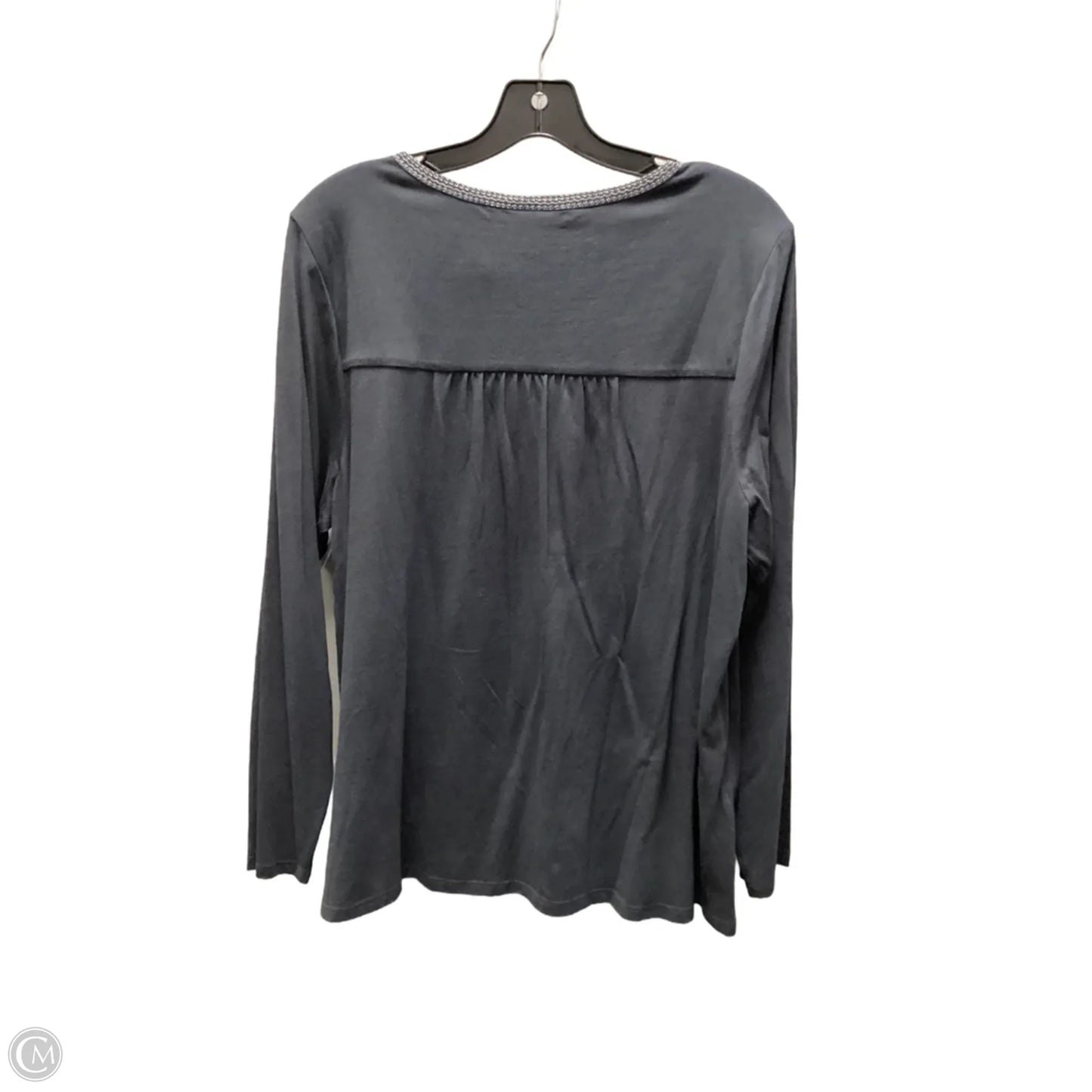 Top Long Sleeve By J. Jill In Grey, Size: Xl