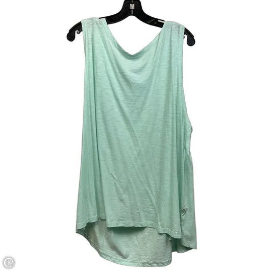 Top Sleeveless Basic By Cj Banks In Green, Size: 3x
