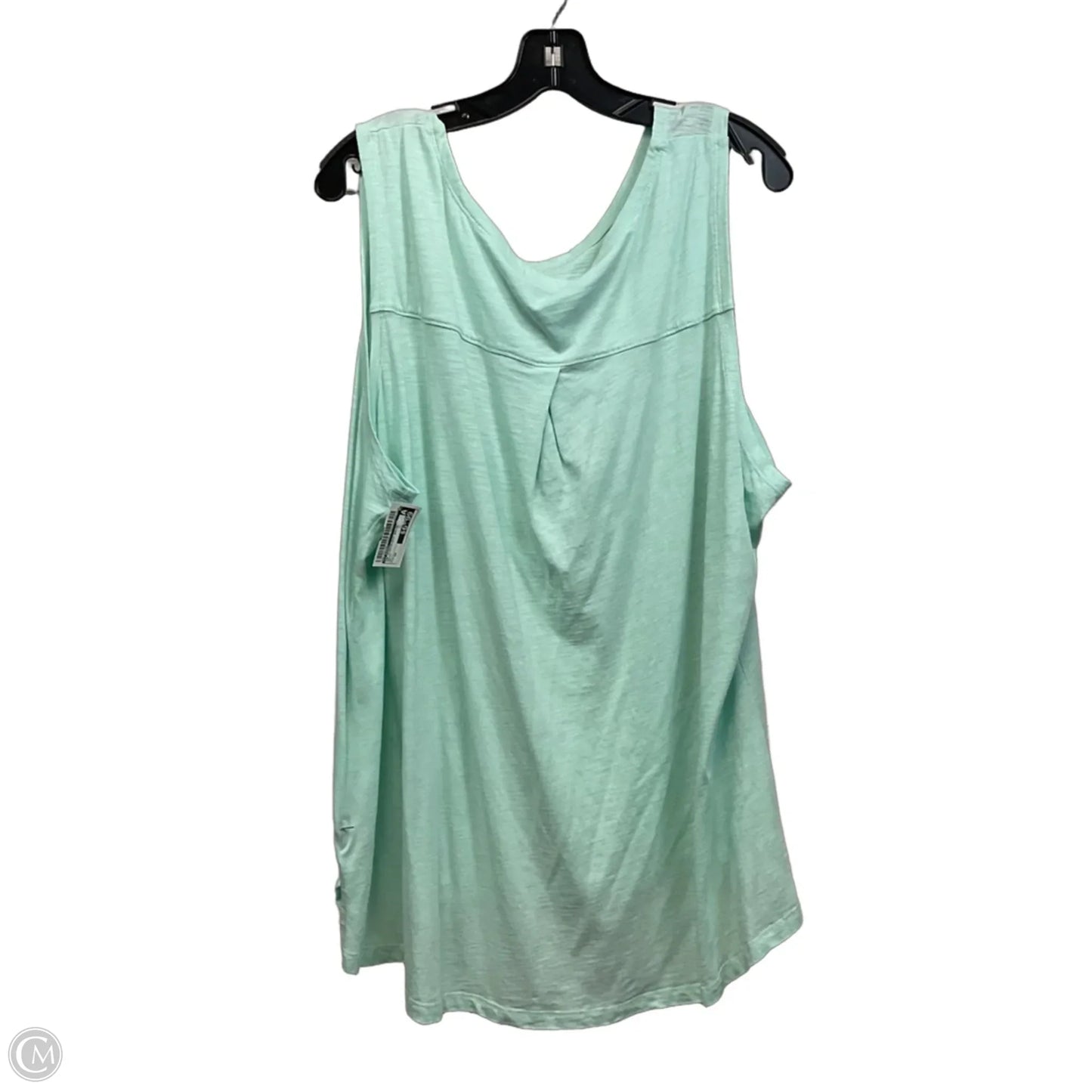Top Sleeveless Basic By Cj Banks In Green, Size: 3x