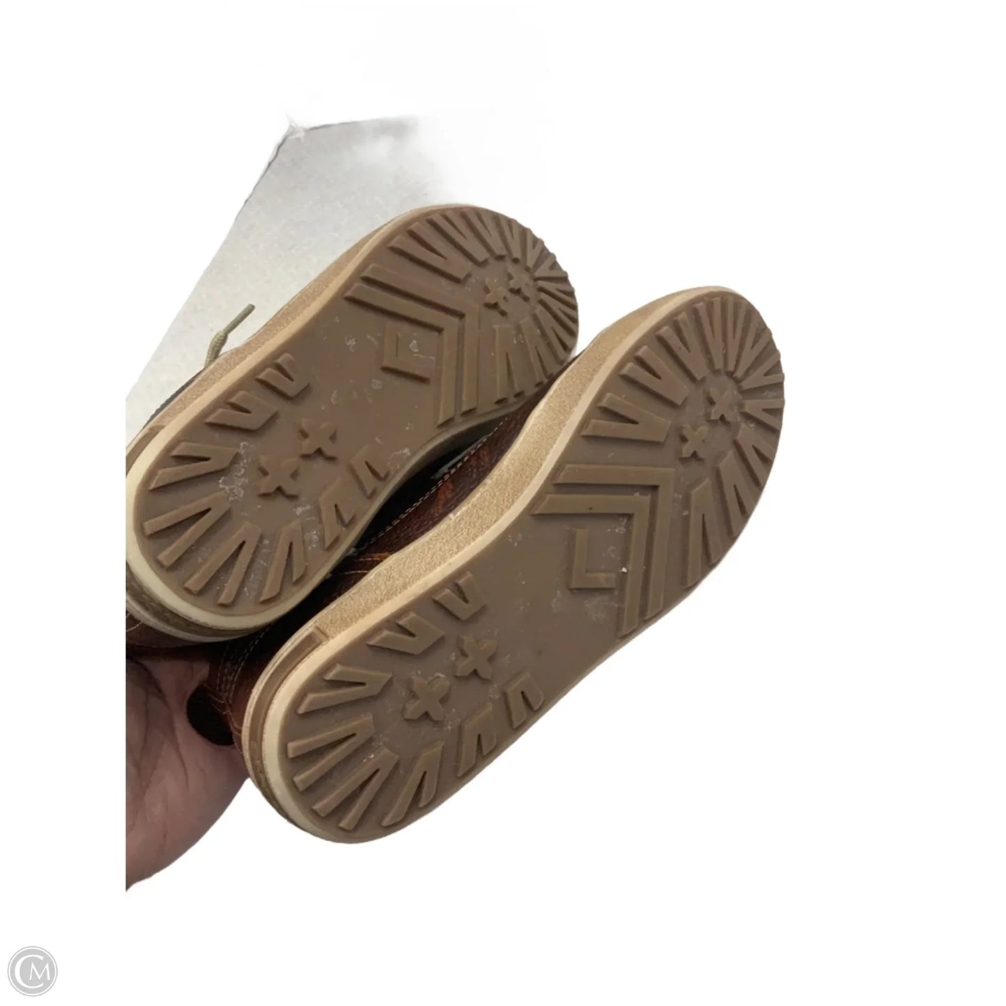 Boots Ankle Flats By Inkkas  In Brown, Size: 10