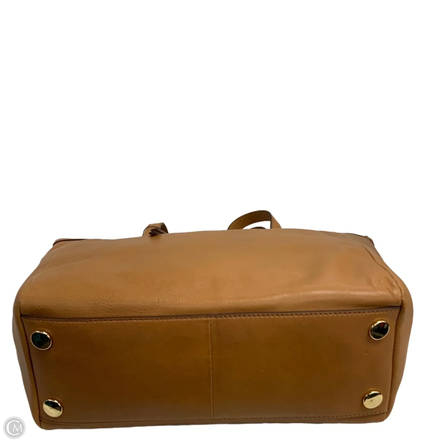 Handbag Leather By Fossil, Size: Medium