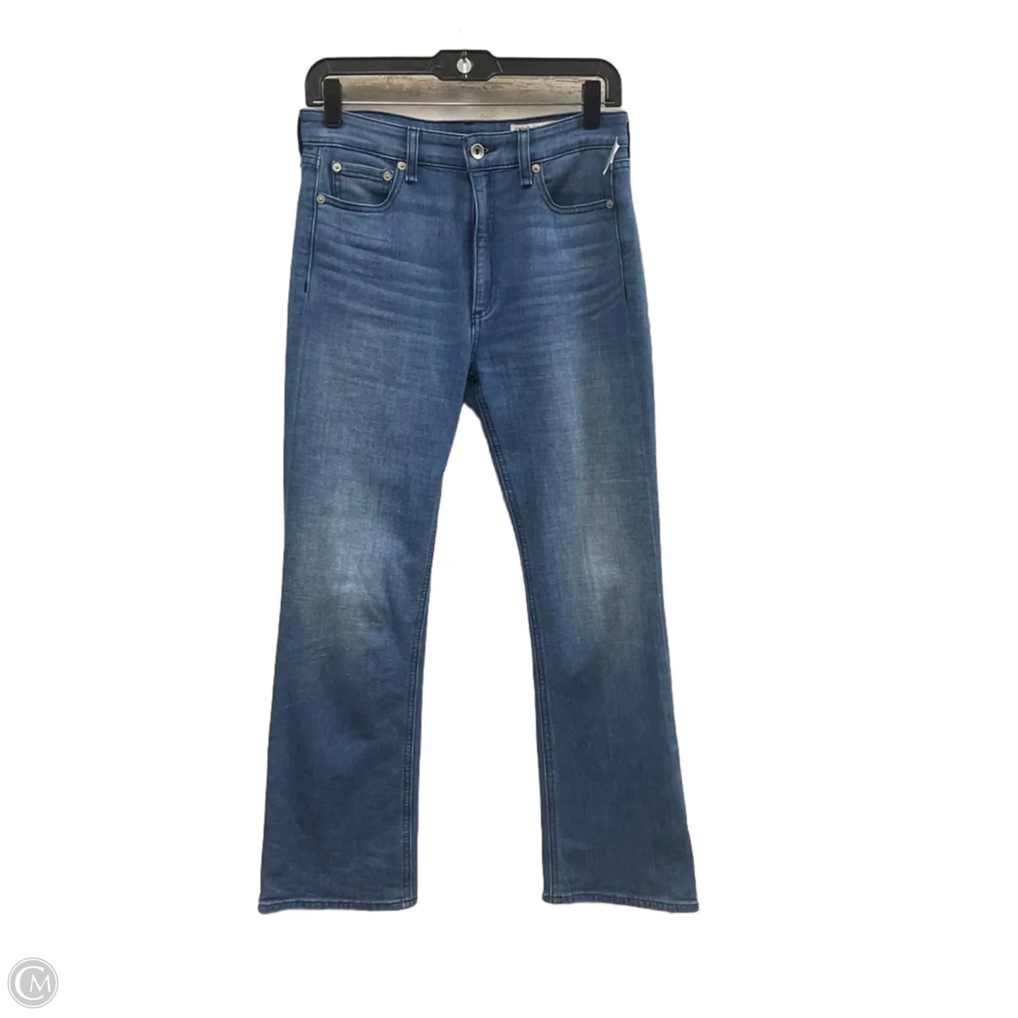 Jeans Flared By Rag And Bone In Blue Denim, Size: 4