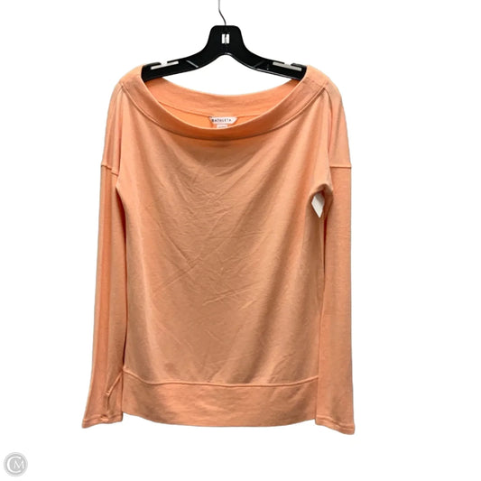 Athletic Top Long Sleeve Crewneck By Athleta In Orange, Size: S