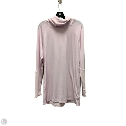 Athletic Top Long Sleeve Hoodie By Athleta In Pink, Size: Xl
