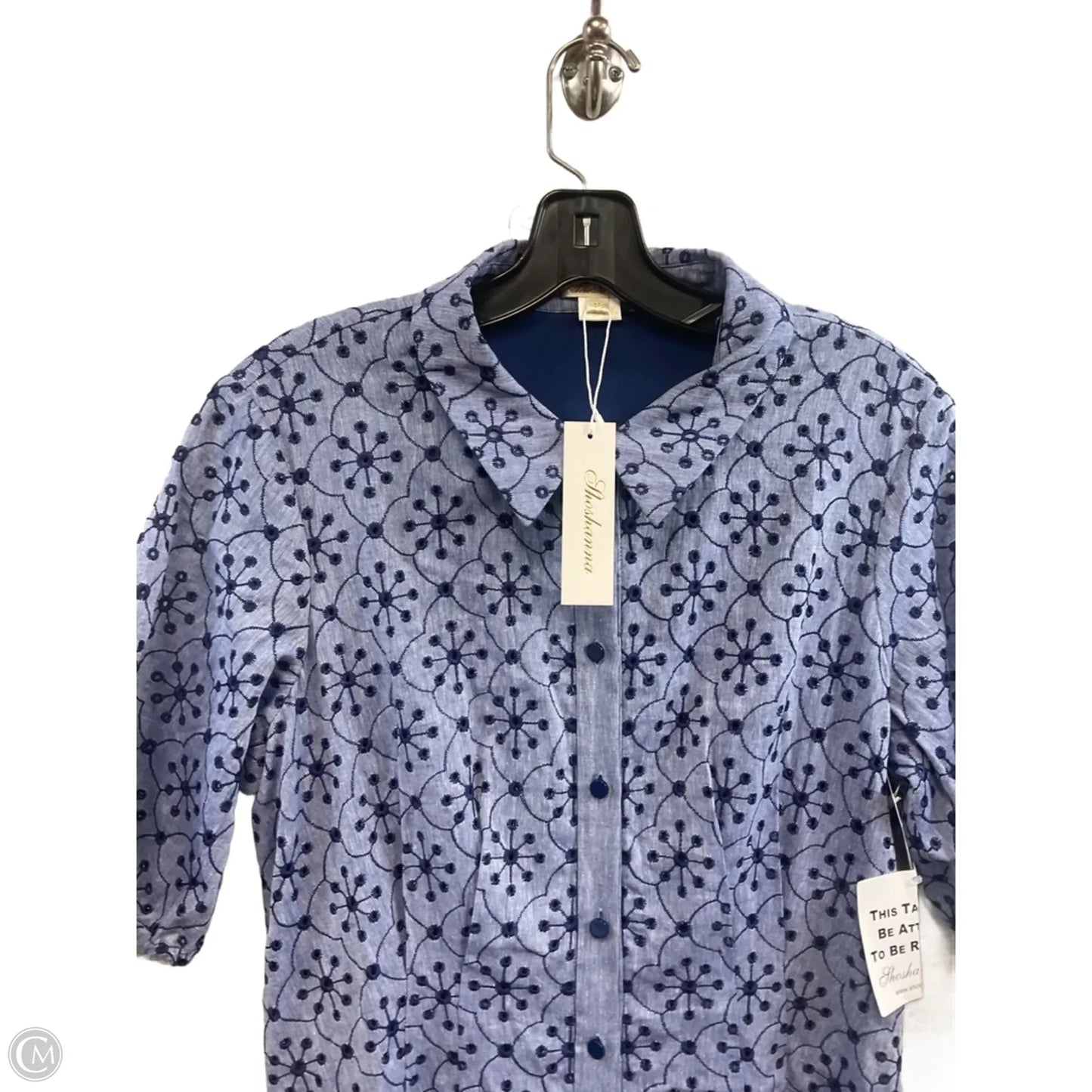 Dress Casual Midi By Shoshanna In Blue, Size: M