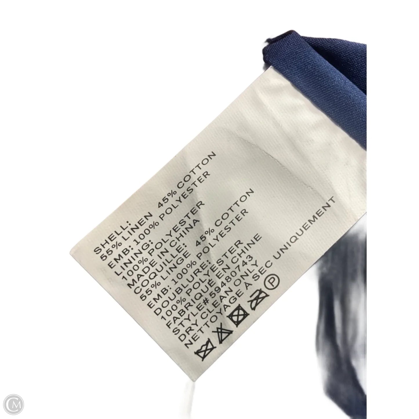 Dress Casual Midi By Shoshanna In Blue, Size: M