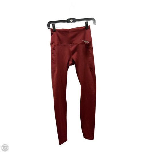 Athletic Leggings By All In Motion In Maroon, Size: Xs