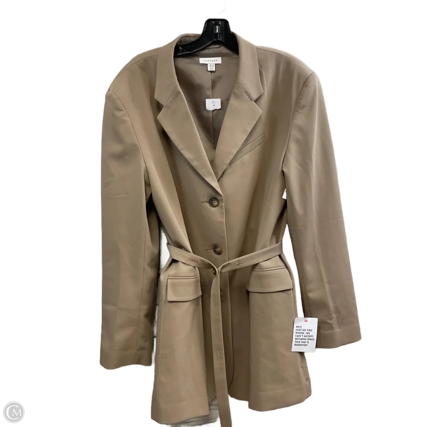 Jacket Other By Topshop In Brown, Size: M