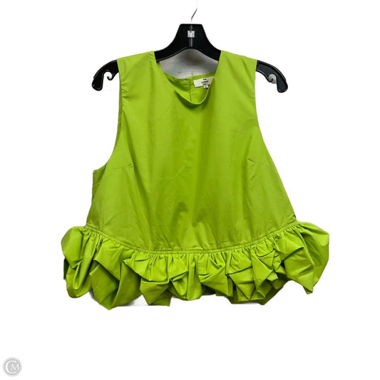 Top Sleeveless By Entro In Green, Size: L