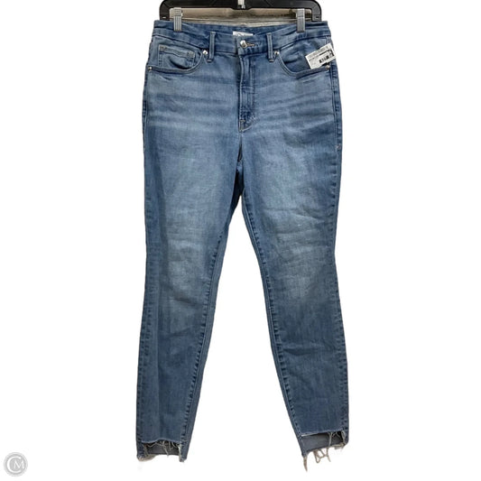 Jeans Skinny By Good American In Blue Denim, Size: 12