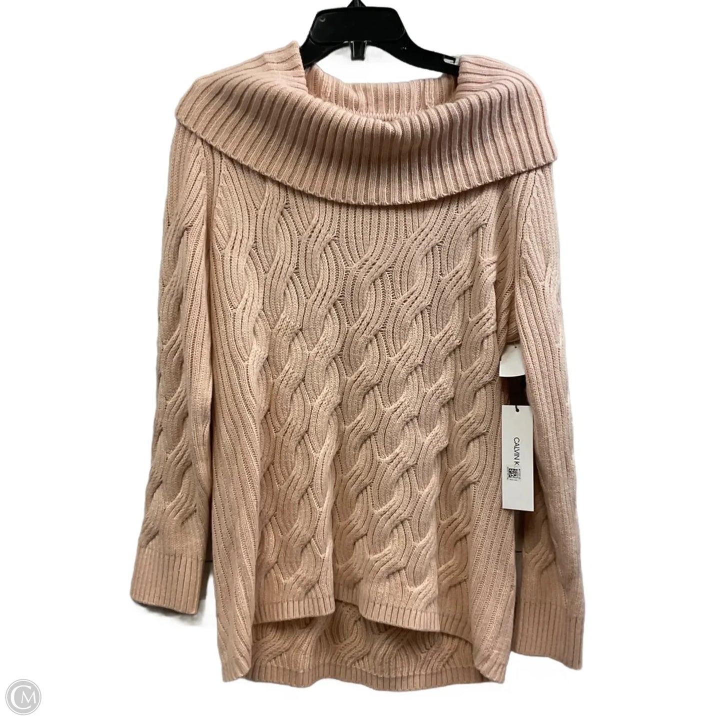 Sweater By Calvin Klein In Orange, Size: M