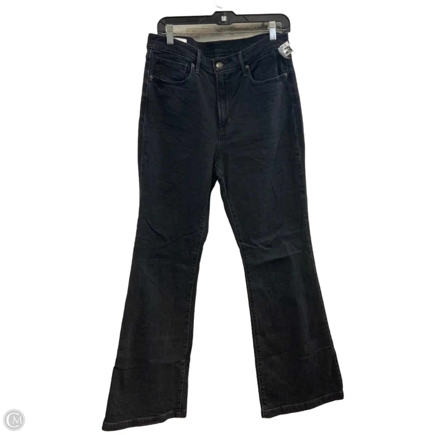 Jeans Flared By Gap In Black Denim, Size: 12