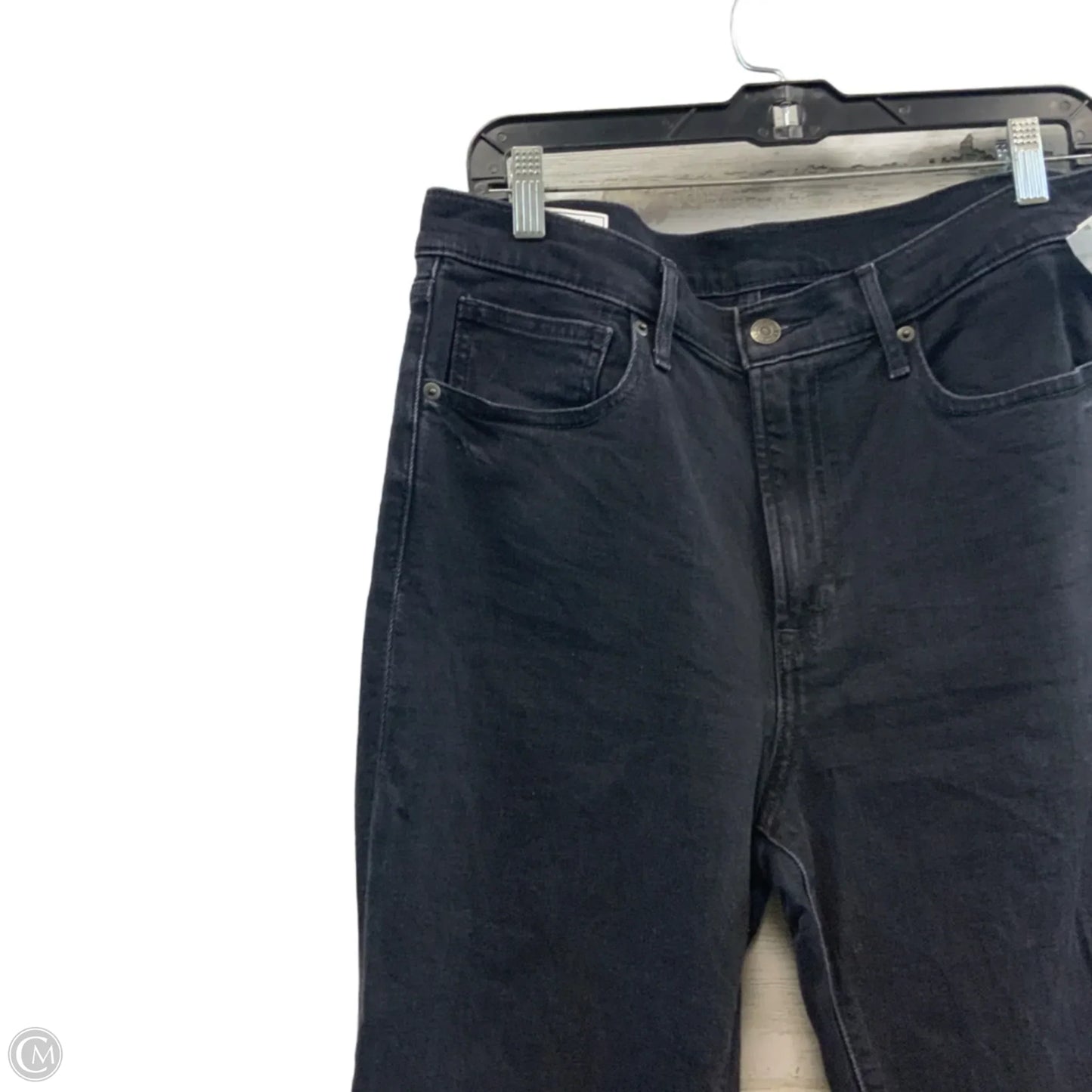 Jeans Flared By Gap In Black Denim, Size: 12
