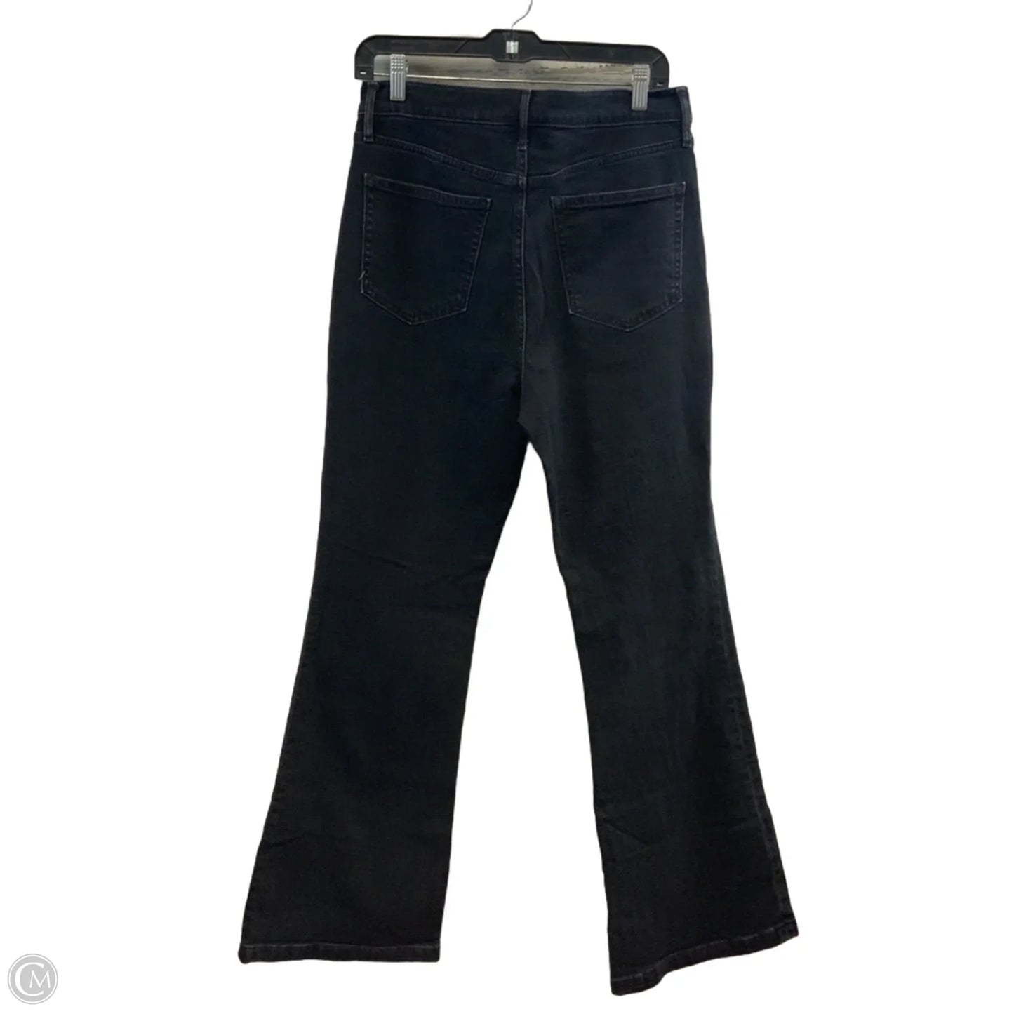 Jeans Flared By Gap In Black Denim, Size: 12