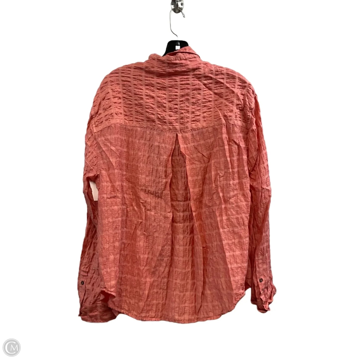 Blouse Long Sleeve By Dylan In Pink, Size: Xl