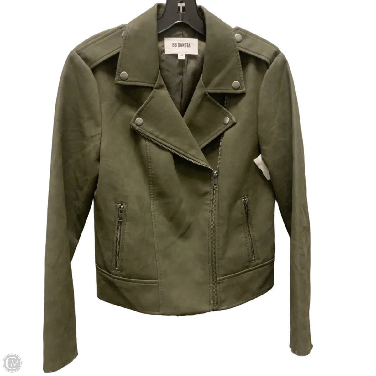 Jacket Moto By Bb Dakota In Green, Size: M