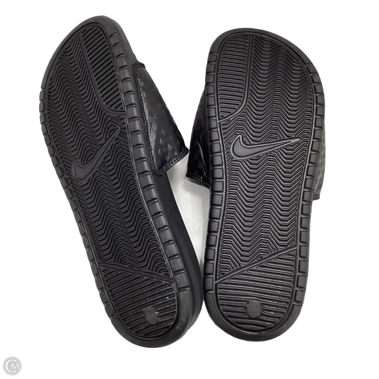 Sandals Flats By Nike In Black, Size: 8