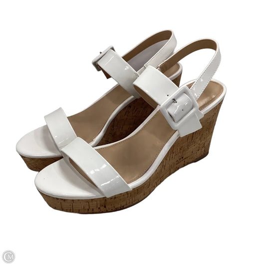 Sandals Heels Wedge By Xappeal In White, Size: 11