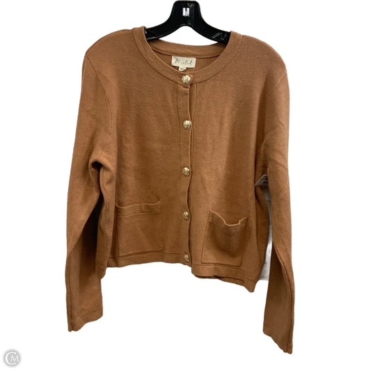 Sweater Cardigan By Marled In Brown, Size: Xl