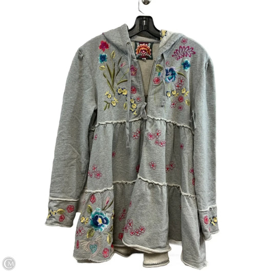 Jacket Other By Johnny Was In Grey, Size: M