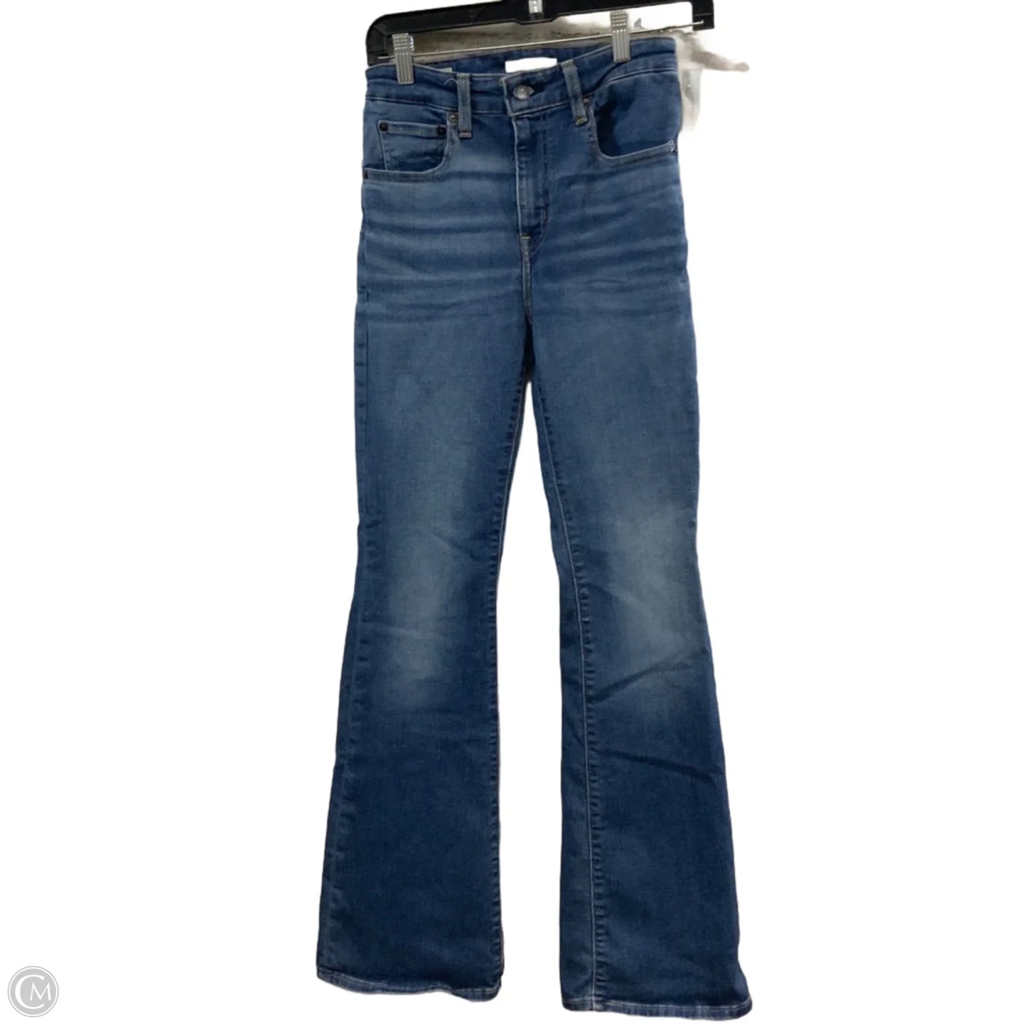 Jeans Flared By Levis In Blue Denim, Size: 6