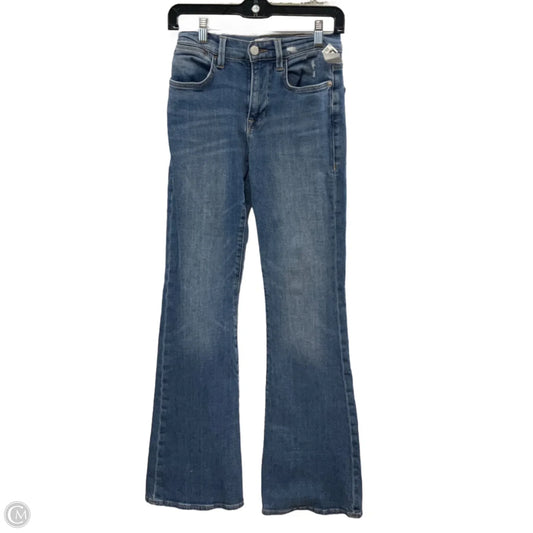 Jeans Flared By Frame In Blue Denim, Size: 4