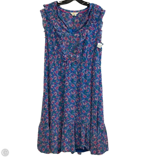 Dress Casual Midi By Boden In Blue, Size: L