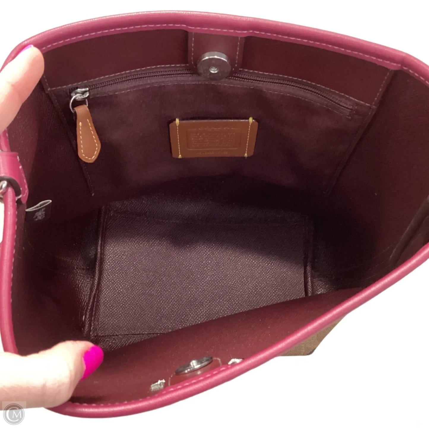 Handbag Designer By Coach, Size: Medium