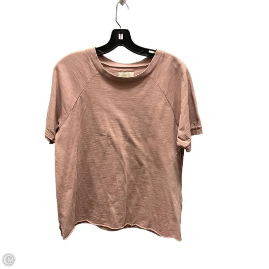 Top Short Sleeve By Madewell In Brown, Size: S