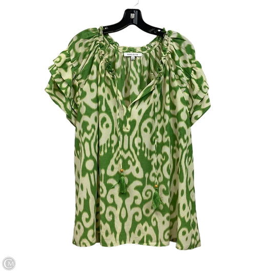 Blouse Short Sleeve By Rose And Olive In Green, Size: 2x