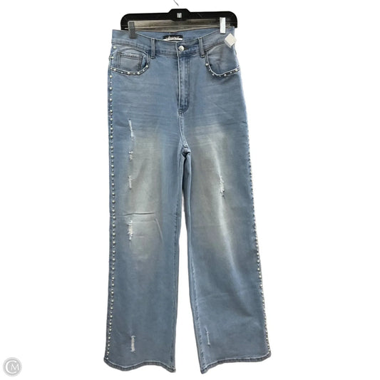 Jeans Wide Leg By VIBRANT In Blue Denim, Size: 8