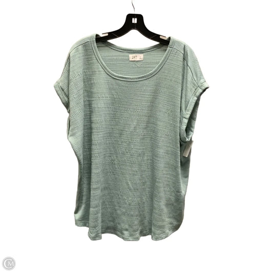 Top Short Sleeve Basic By Maurices In Green, Size: Xl