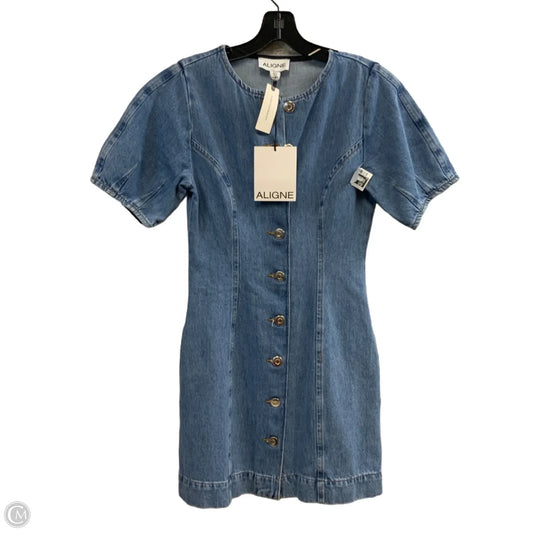 Dress Casual Short By Anthropologie In Blue Denim, Size: Xs