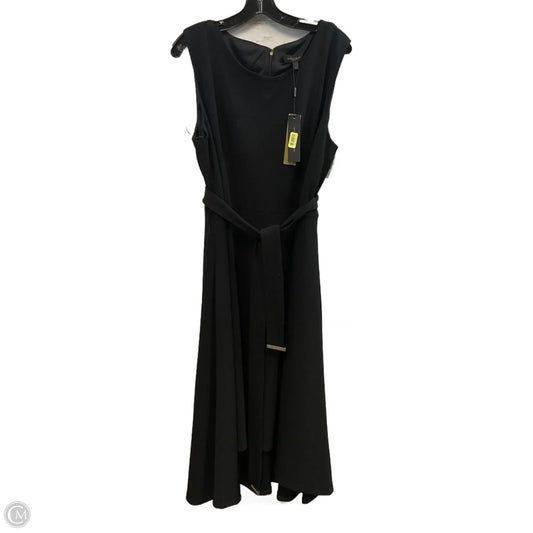 Dress Party Midi By Donna Karan In Black, Size: Xl