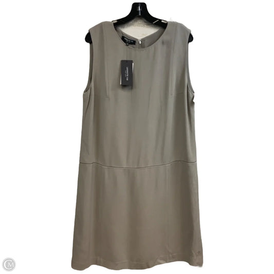 Dress Designer By Lafayette 148 In Grey, Size: L