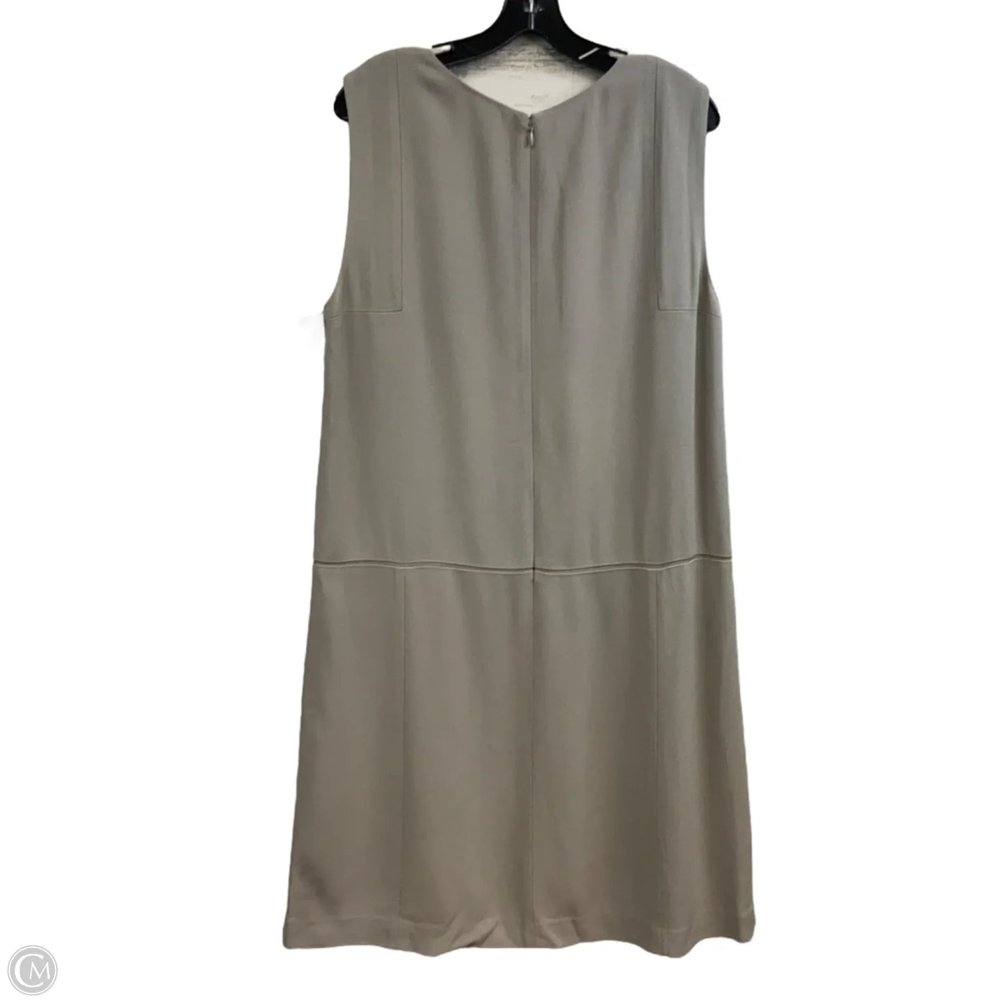 Dress Designer By Lafayette 148 In Grey, Size: L