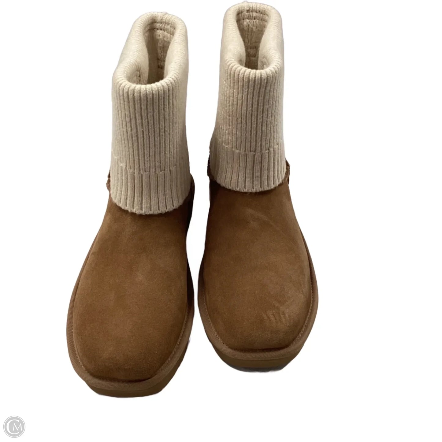 Boots Ankle Flats By Ugg In Brown, Size: 8