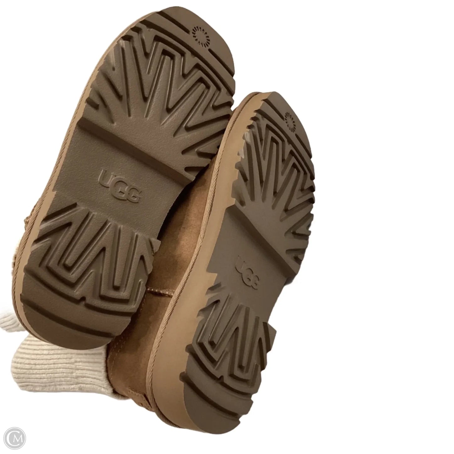 Boots Ankle Flats By Ugg In Brown, Size: 8