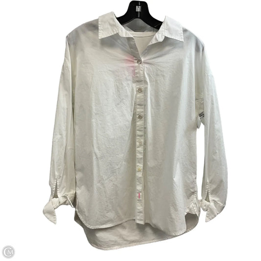 Blouse Long Sleeve By Lilly Pulitzer In White, Size: S