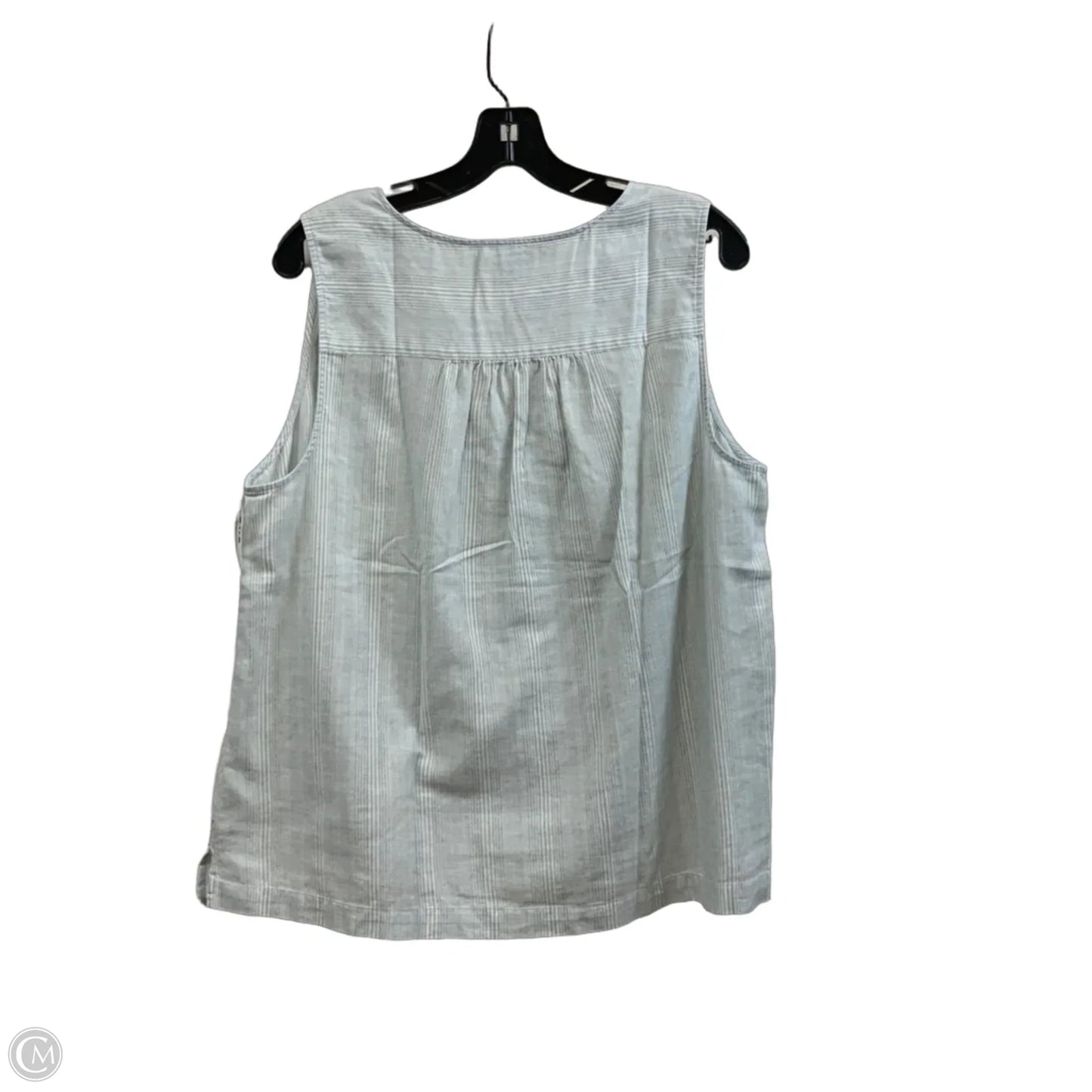 Top Sleeveless By Loft In Blue, Size: M