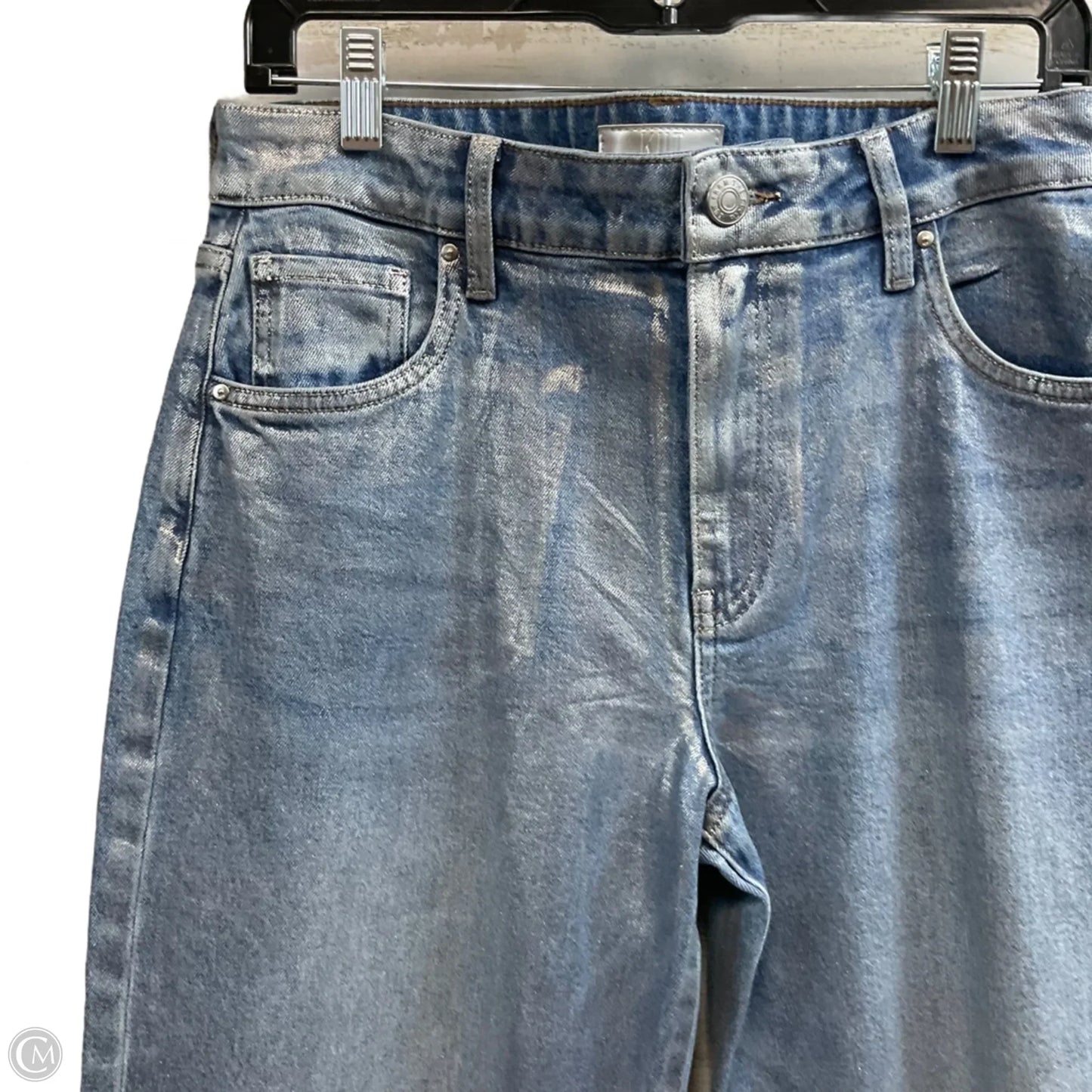 Jeans Straight By Kut In Blue Denim, Size: 4