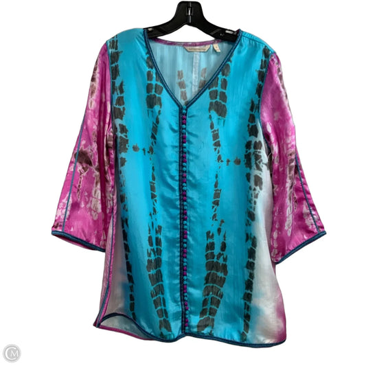 Tunic 3/4 Sleeve By Soft Surroundings In Purple, Size: M