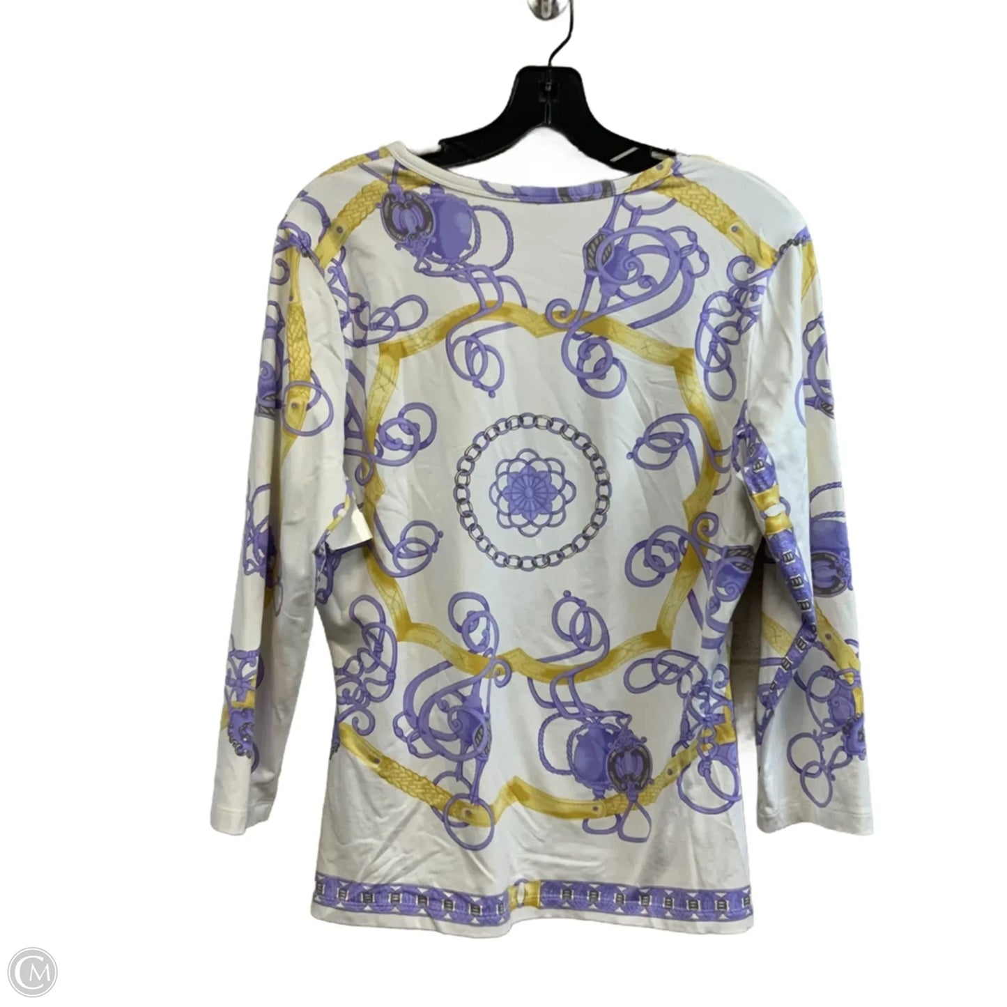 Top 3/4 Sleeve By J Mclaughlin In White, Size: L