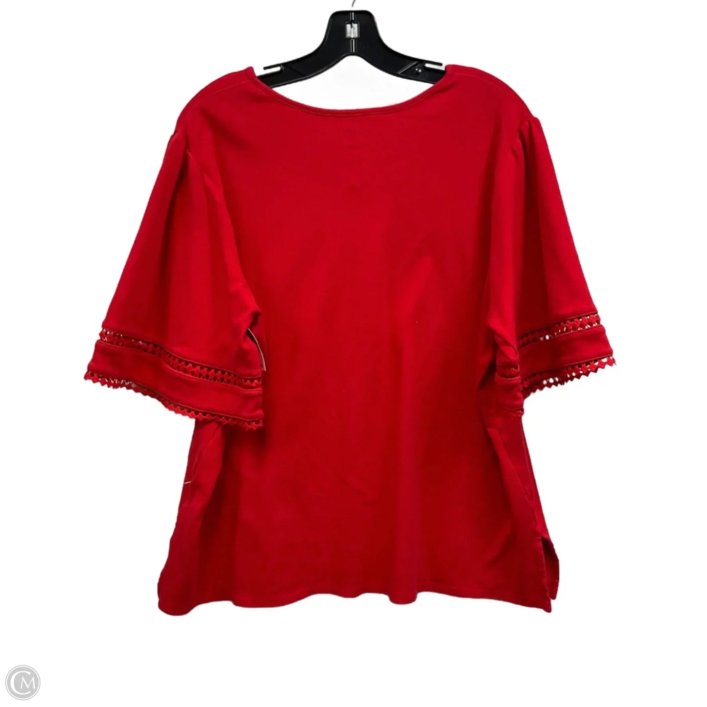 Top Short Sleeve By Ruby Rd In Red, Size: 2x