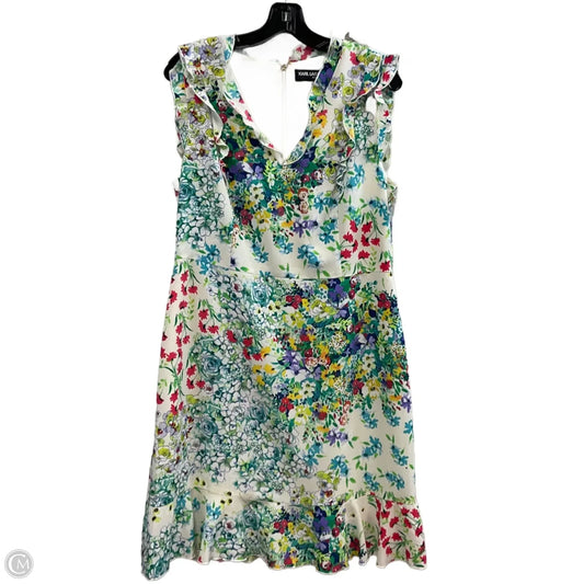 Dress Designer By Karl Lagerfeld In Green, Size: L